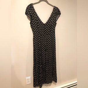 Urban Outfitters long patterned black dress. Size small, petit.